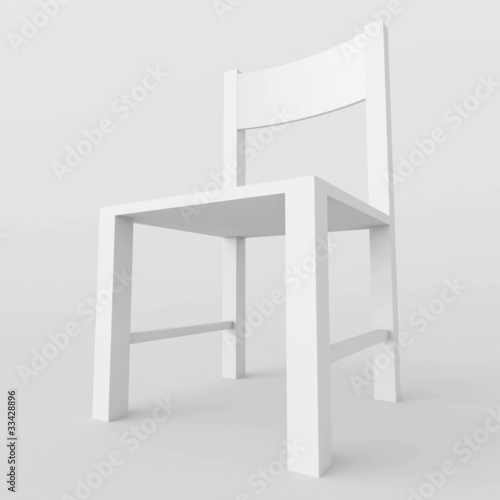 Fototapeta Naklejka Na Ścianę i Meble -  White Chair