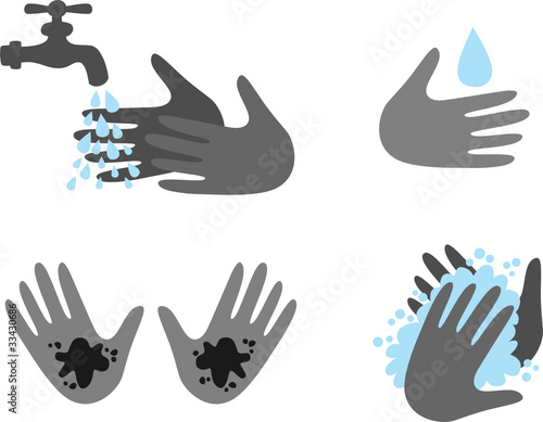 Hand washing set