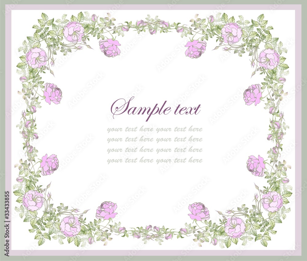 Greeting card with rose. Greeting card with rose.