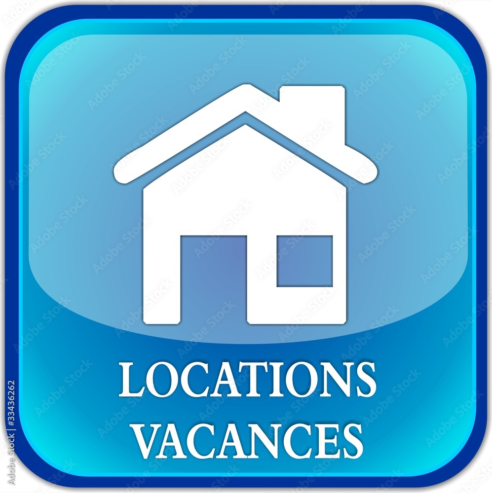Fototapeta premium bouton locations vacances