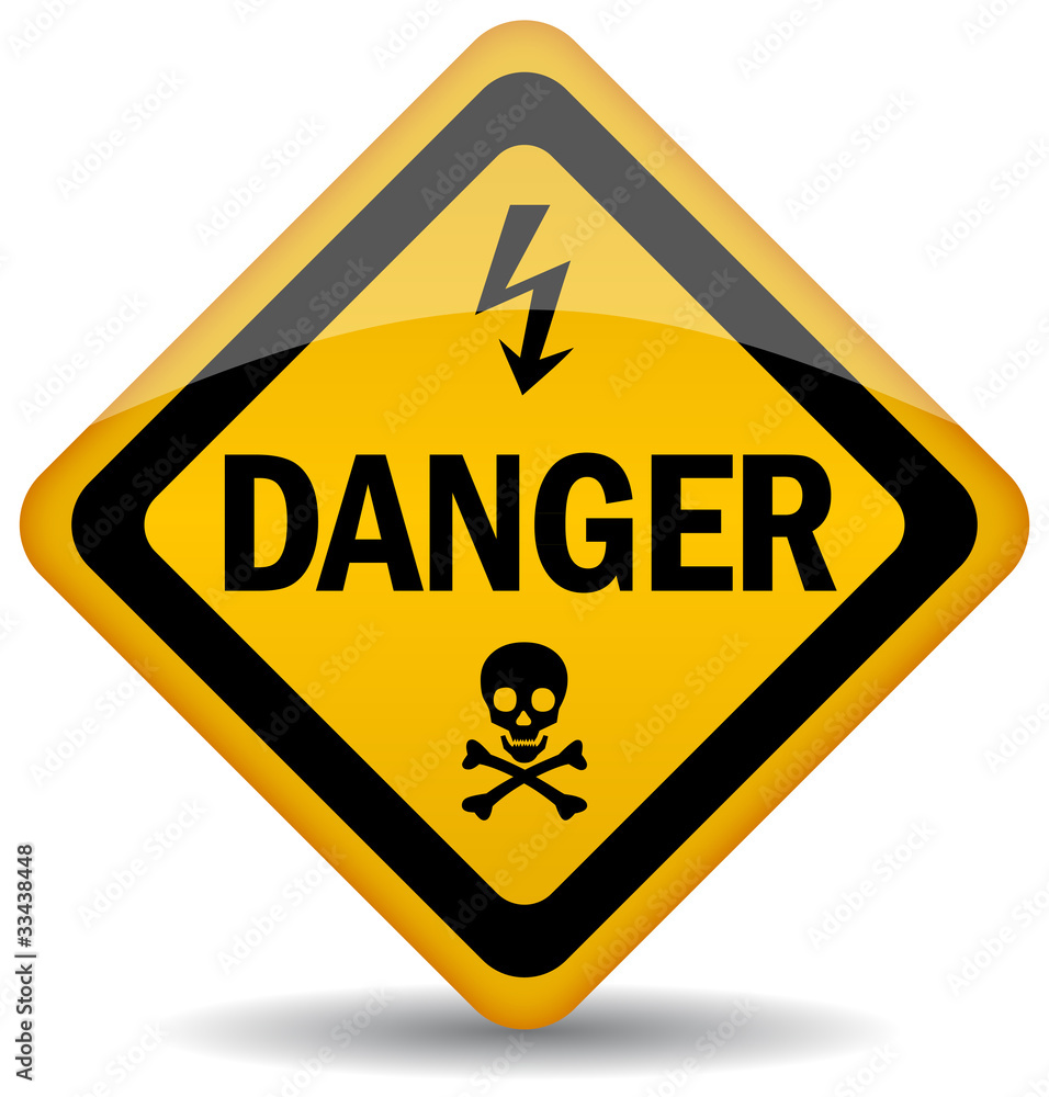 Vector danger sign Vector danger sign