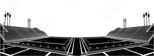 Swimming Pool For Water Polo Competition Vector 04