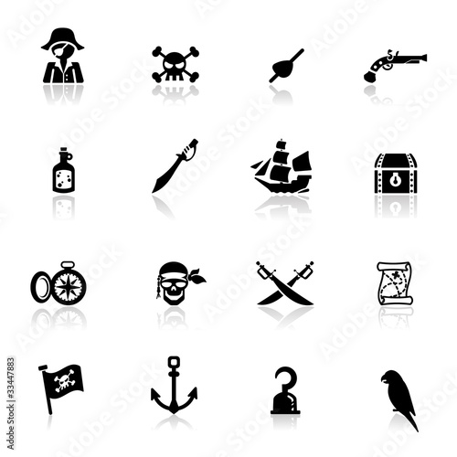 Icons set pirates