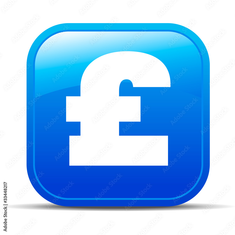 Fototapeta premium Pound Internet button Icon