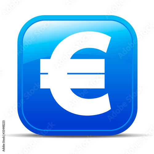 Euro Money Internet button Icon
