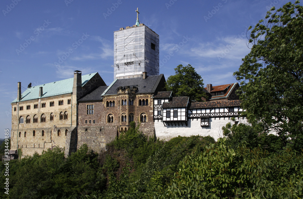Die Wartburg oberhalb von Eisenach
