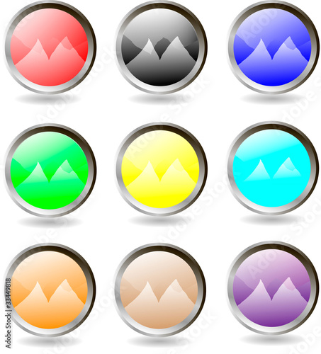 The set of web buttons