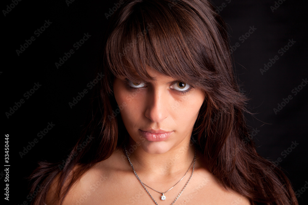 Young and beautiful woman portrait