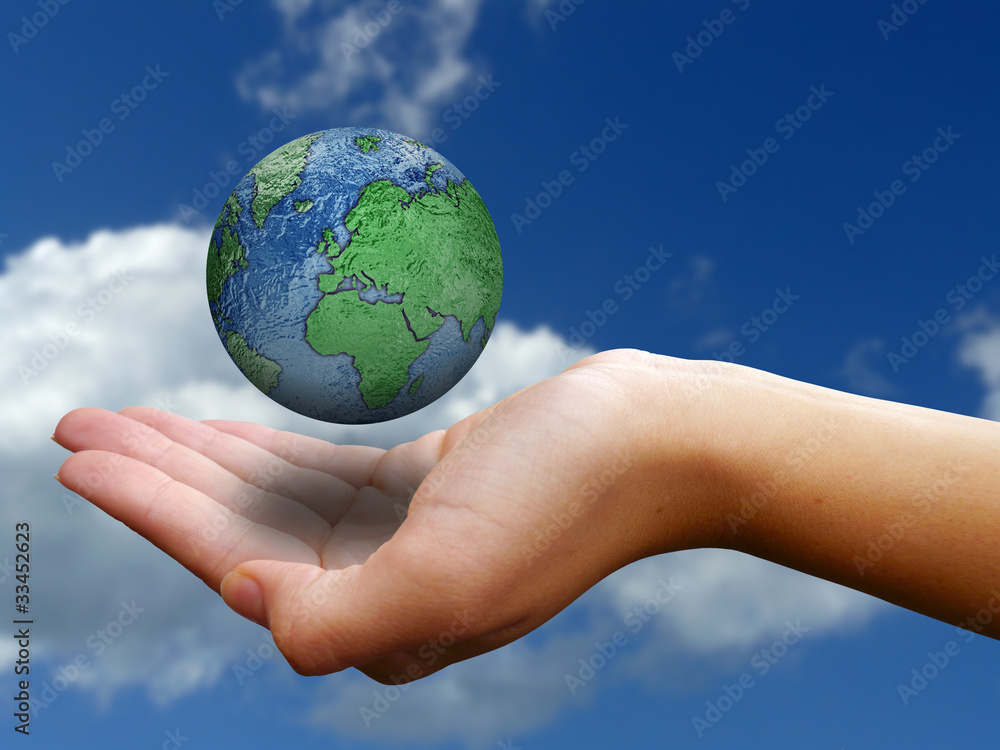 Whole world in hers hands Whole world in hers hands