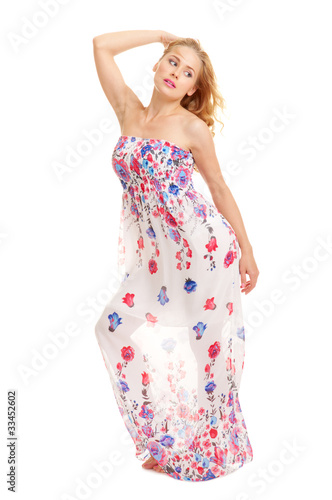 Young woman in sundress
