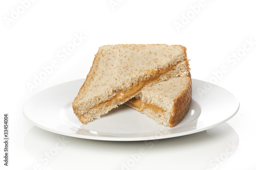 A peanut butter sandwhich