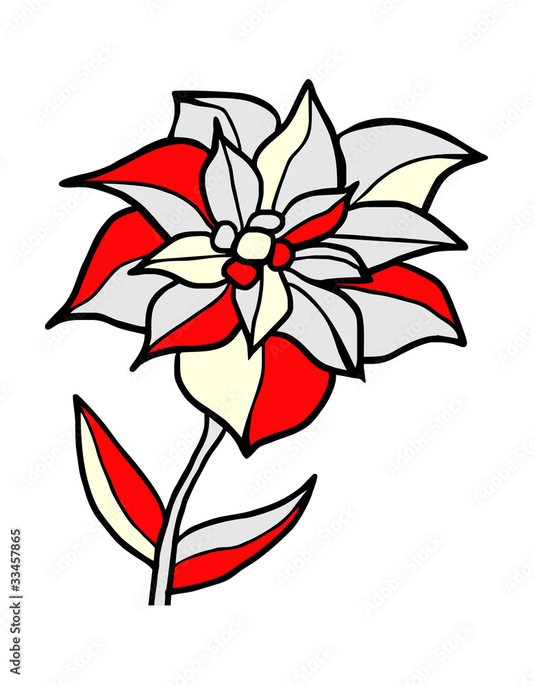 Flower doodle. Flower doodle.