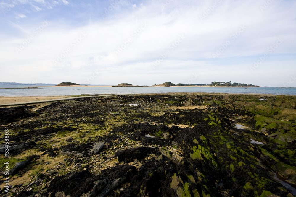 rocks on a beach in brittany rocks on a beach in brittany