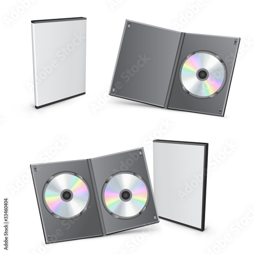 3d vector DVD boxes