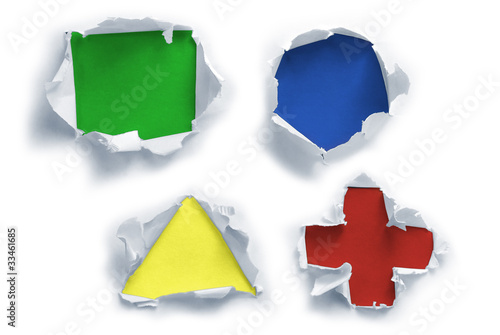 Breakthrough paper holes