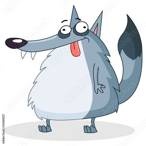 Funny wolf