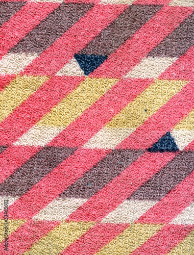 Red, blue, yellow terry-cloth texture. Huge size