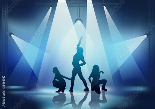 Dance Party - colored backg...