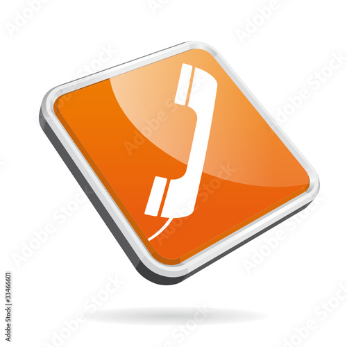 phone button orange