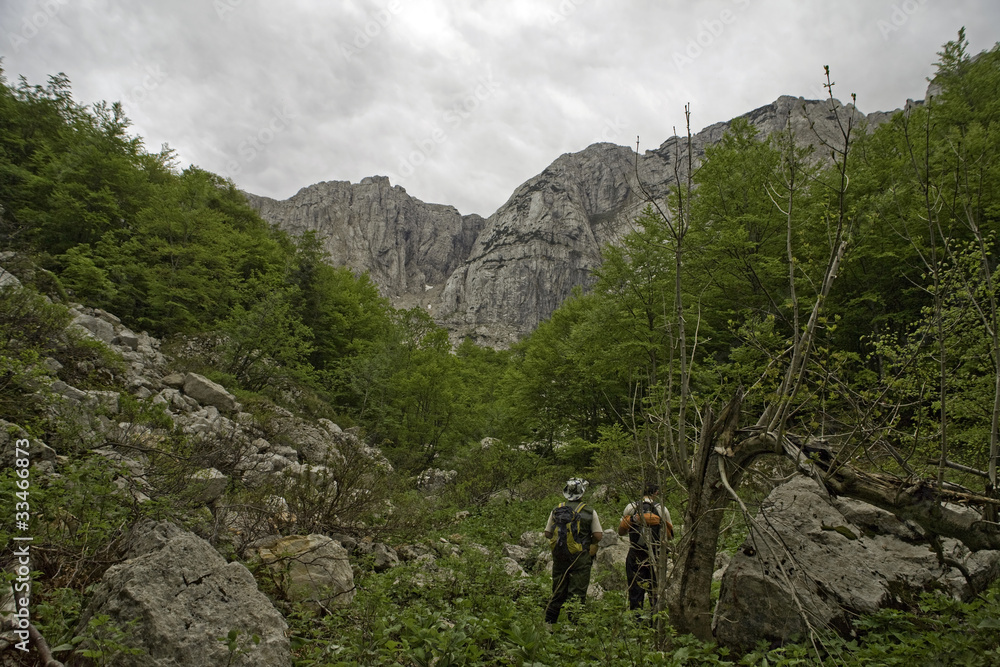 Fototapeta premium Trekking in Bosnia and Herzegovina