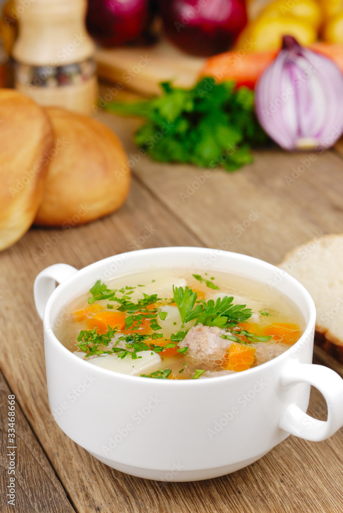 Meatballs soup Meatballs soup