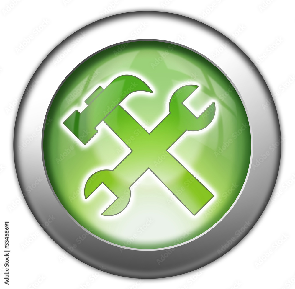 Green glossy 3D effect button Green glossy 3D effect button