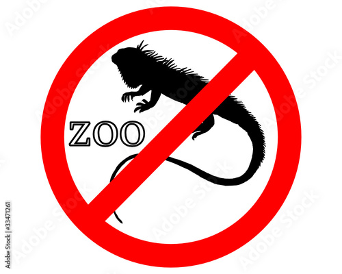 Leguan im Zoo verboten