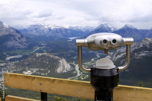 The view from Sulphur Mountain. Banff, Alberta