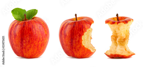 Red apple row