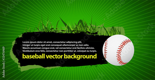 baseball banner vector 3