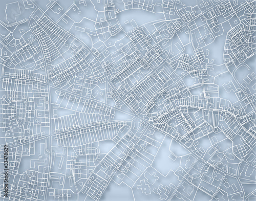 Rough blue map