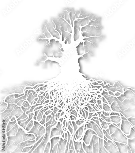 White tree