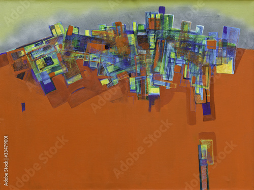 Abstract oil painting 01 photo