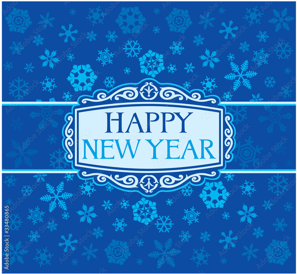 Happy New Year greeting card Happy New Year greeting card
