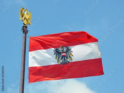 Obraz na płótnie fahne österreich w salonie