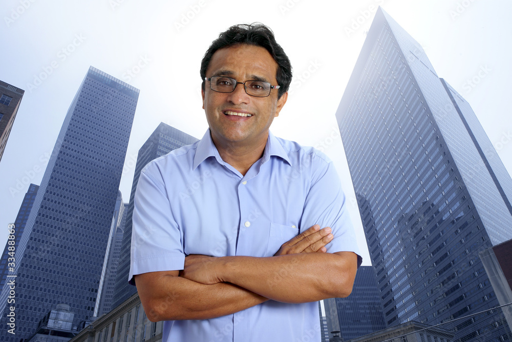 american businessman indian latin urban city buildings american businessman indian latin urban city buildings