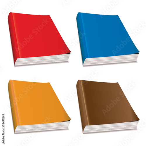 Blank paperback magazine