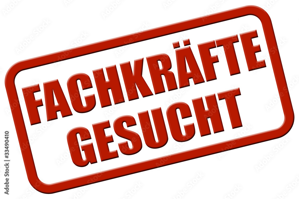 Stempel rot rel FACHKRÄFTE GESUCHT Stempel rot rel FACHKRÄFTE GESUCHT