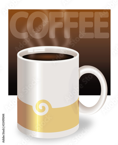 Mug filled with coffee