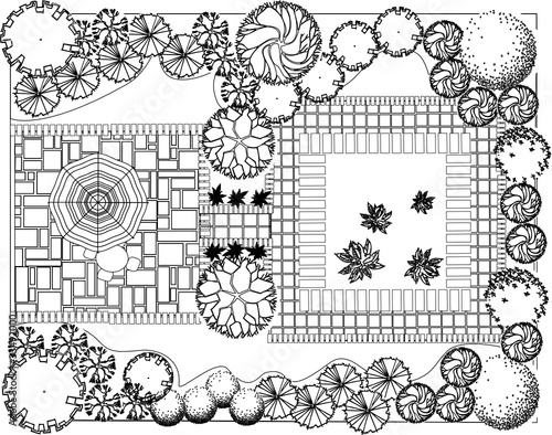 Plan of garden