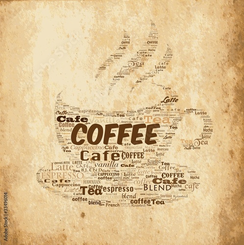 Antique coffee background