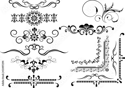 Decorative frame, border of ornament.Graphic arts.