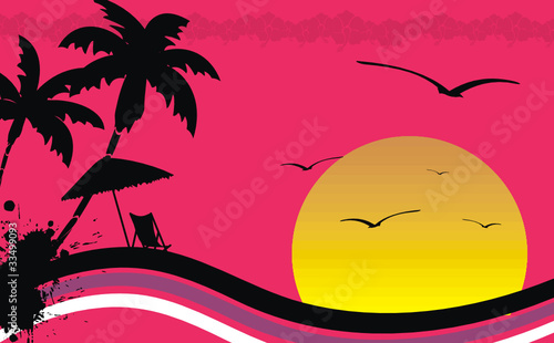 hawaiian tropical beach background6