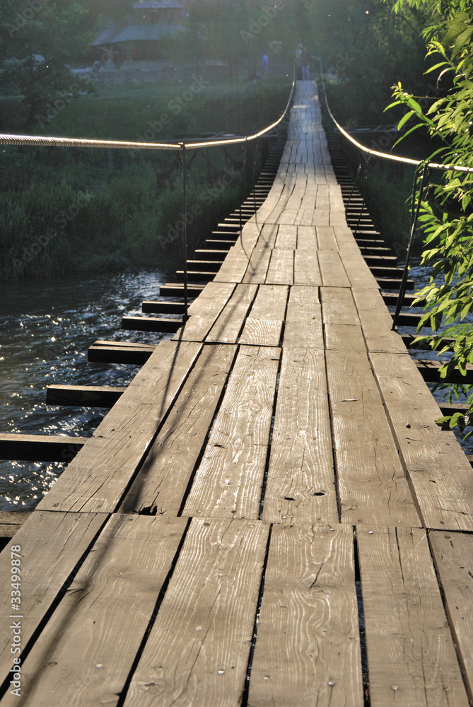 Fototapeta premium old wooden bridge