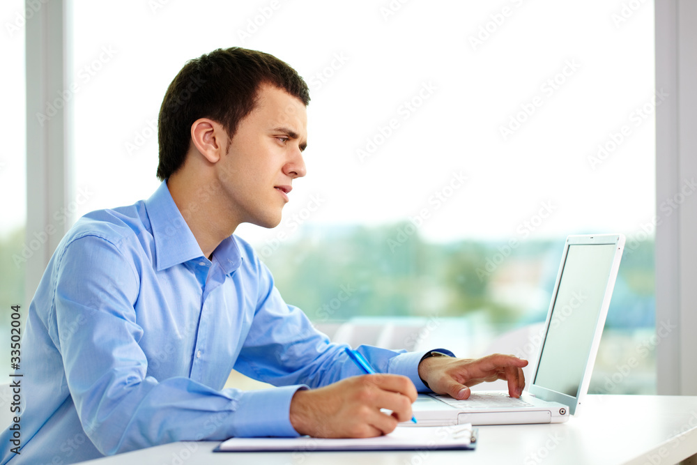 Businessman at work Businessman at work