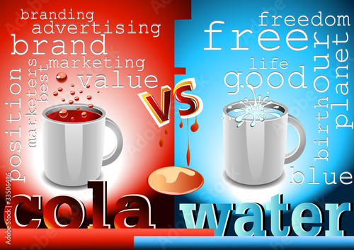 cola vs water