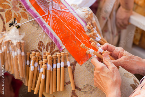 Bobbin lace-making