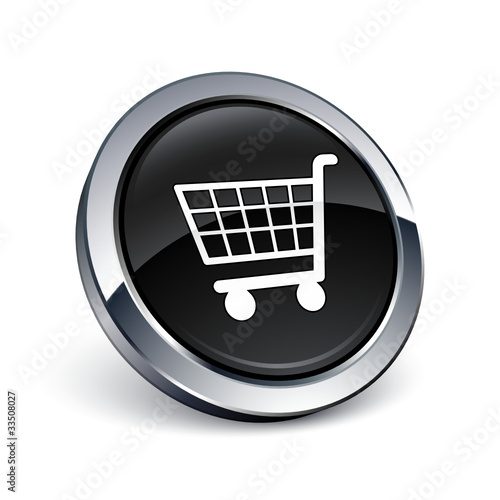 icône bouton internet panier