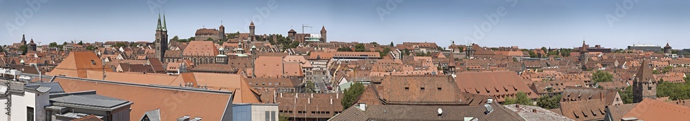 Nürnberg Altstadt Silhouette Panorama