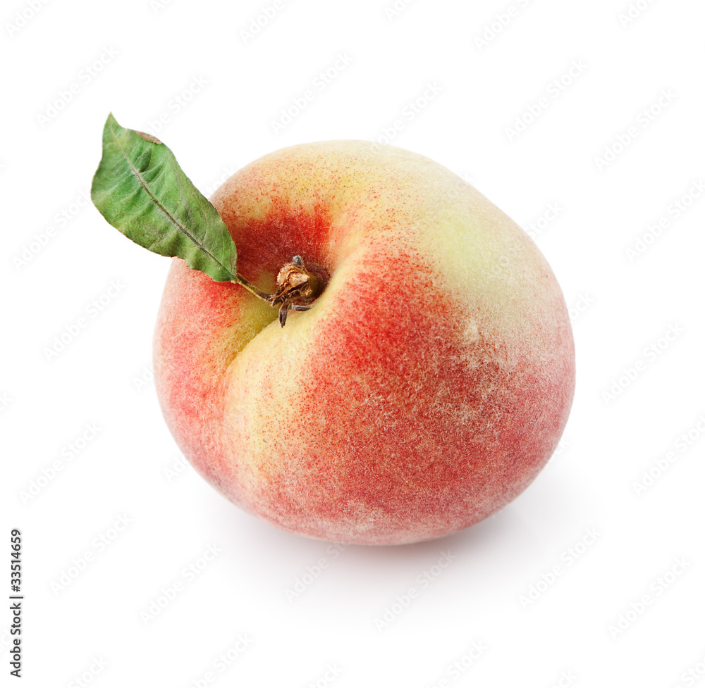peach on a white background peach on a white background